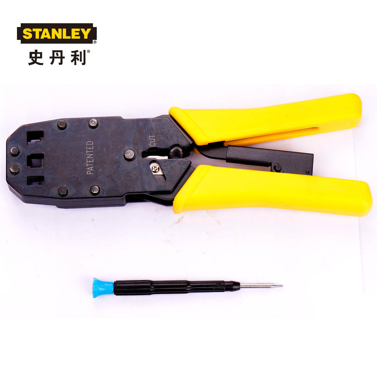 美国史丹利压接钳200mm电讯接头压线钳4/6/8P 84-473-22