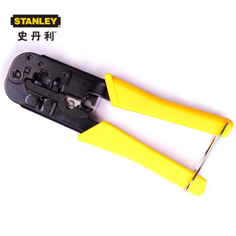 史丹利厂家电讯接头压接钳4/6/8P水晶头网线钳 84-866-22