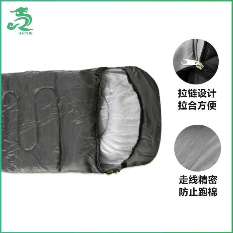 봉투형 후드형 침낭, 캐주얼 캠핑 침낭, 야외 성인용 면 침낭, 야외 여행 캠핑 침낭, 보온 침낭