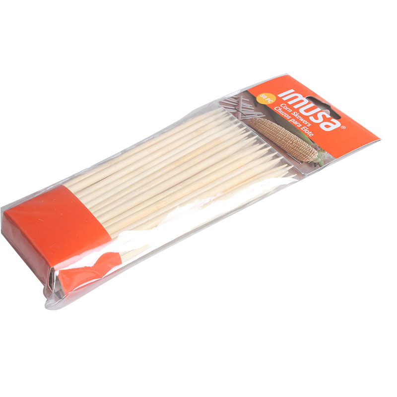 Fábrica directa BBQ barbacoa bambú palo protección ambiental pinchos aguja de carne Cordero palo barbacoa desechable ensacado pinchos