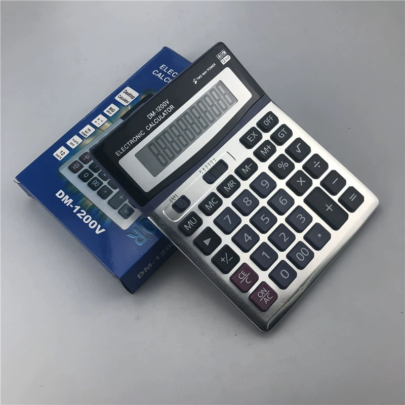 DM1200V Настольный калькулятор внешней торговли офисные рекламные подарки калькулятор для печати ЖУРНАЛ
