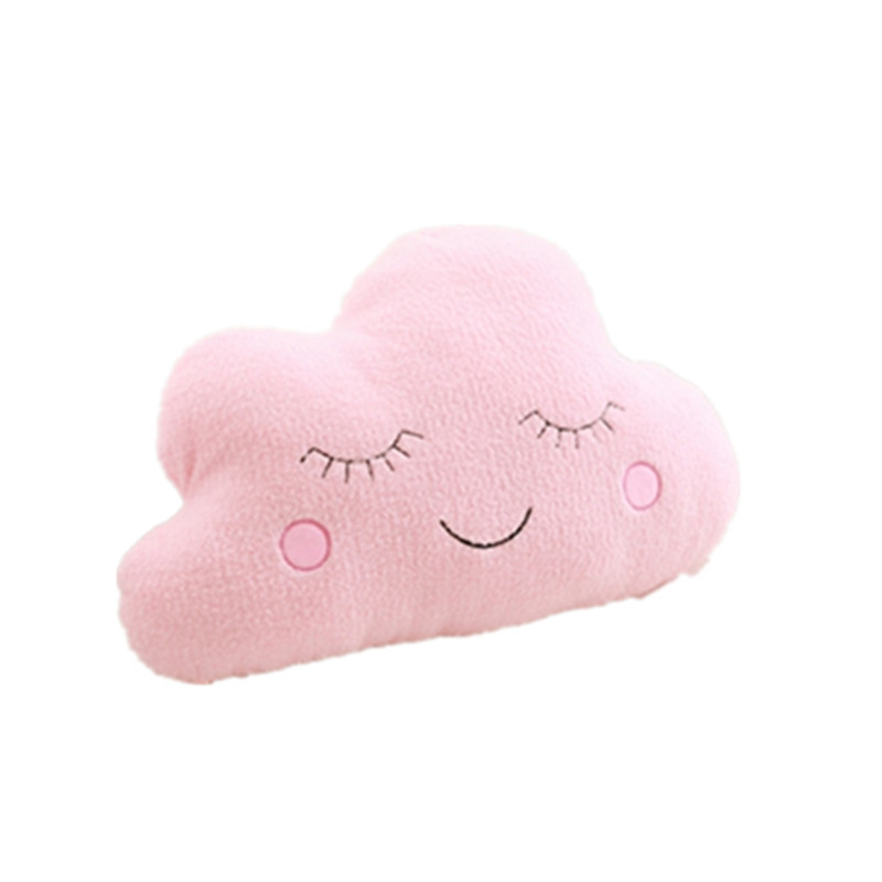 INS Sky series almohada de peluche de juguete nube Luna gotas de lluvia estrella de cinco puntas sofá cojín decoración de la habitación de los niños