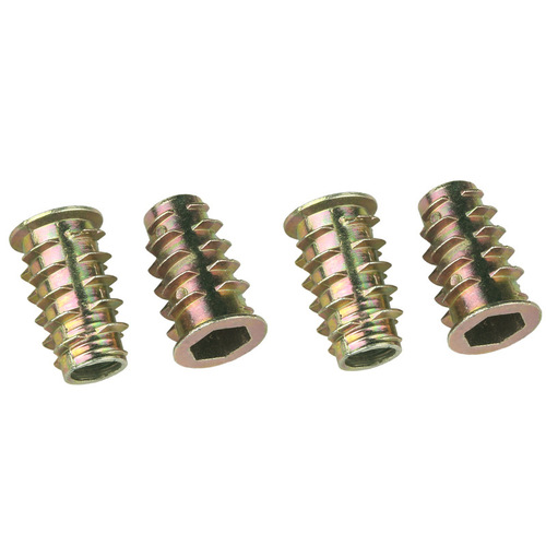 Zinc alloy internal and external thread nuts, hardware furniture accessories, M4~M10 hexagon socket screw nuts, embedded trapezoidal nuts