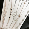 Sophisticated fresh bracelet, swan, accessory, Korean style, flowered, four-leaf clover, wholesale