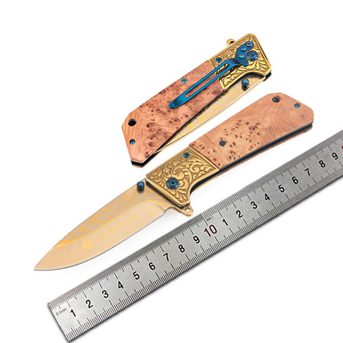 Outdoor folding knife high hardness survival fruit knife portable knife sharp self-defense small knife survival foldable