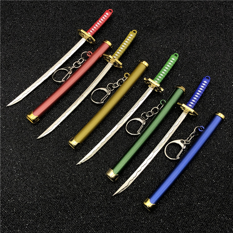 SCABBARD 원피스 NARUTO SASUKE GRASS ZHIJIAN SWORD 키 체인 죽음 사우론 눈 걷는 칼 버클 작은 액세서리 선물