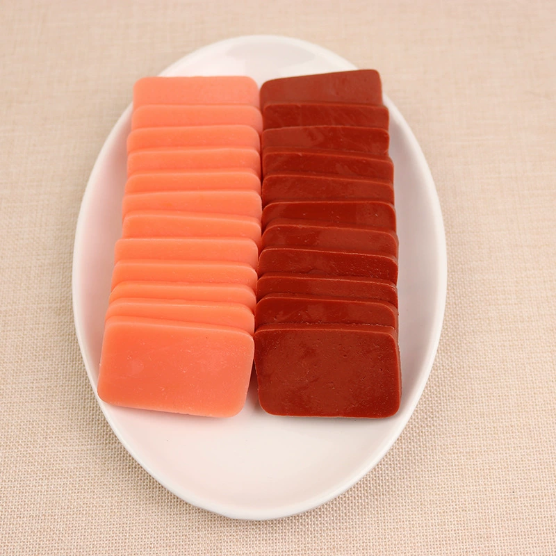 Моделирование ломтиков ветчины обед мясо утиная кровь модель горячий горшок гарниры съемка декоративный реквизит игрушка имитация утиной крови