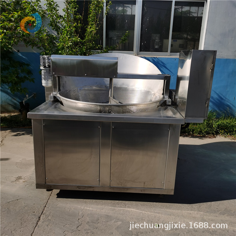 小型商用豆参油炸锅 脆豆腐油炸设备 自动滤渣省油豆参油炸机