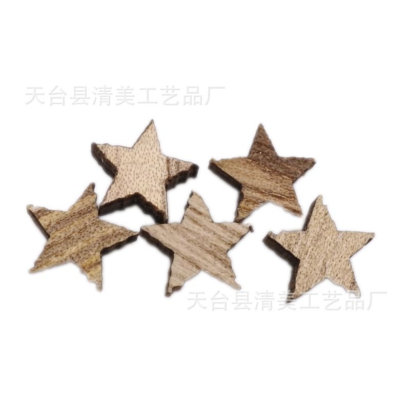 Versión de madera de paulownia tamaño de madera estrella de cinco puntas tablero de madera de paulownia mixto estrella de cinco puntas decoración de madera