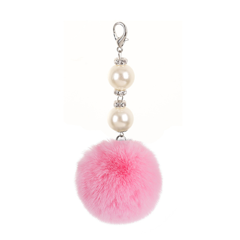 Colgante de Mochila con Pompones y Perlas Poliéster para Mochila image 7