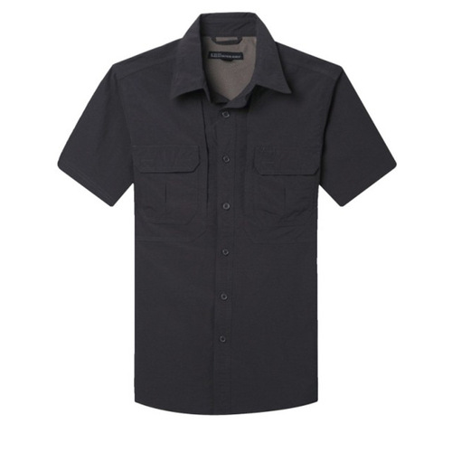 Outdoor Short-Sleeve Quick-Dry Shirt for Men, Summer Large Size Quick-Dry Breathable Waterproof Shirt, Hiking Clothes, Workwear for Men