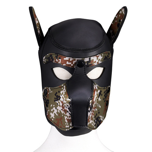 Sexy dog ​​headgear, adult products, male and female training role-playing, nightclub dance, leather mask, flirting props