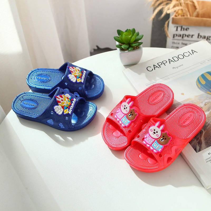 Summer Children's Slippers Boys Slippers Girls Boys Slippers Summer 3-5 Years Old 4 Children Girls Non-slip Soft Bottom Indoor