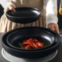 家用餐饮磨砂圆形餐具
