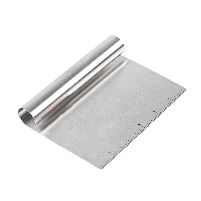 Grueso cortador de fideos de acero inoxidable escala regla cortador de harina leche empate azúcar pastelería de corte de una sola cara herramienta de cocina