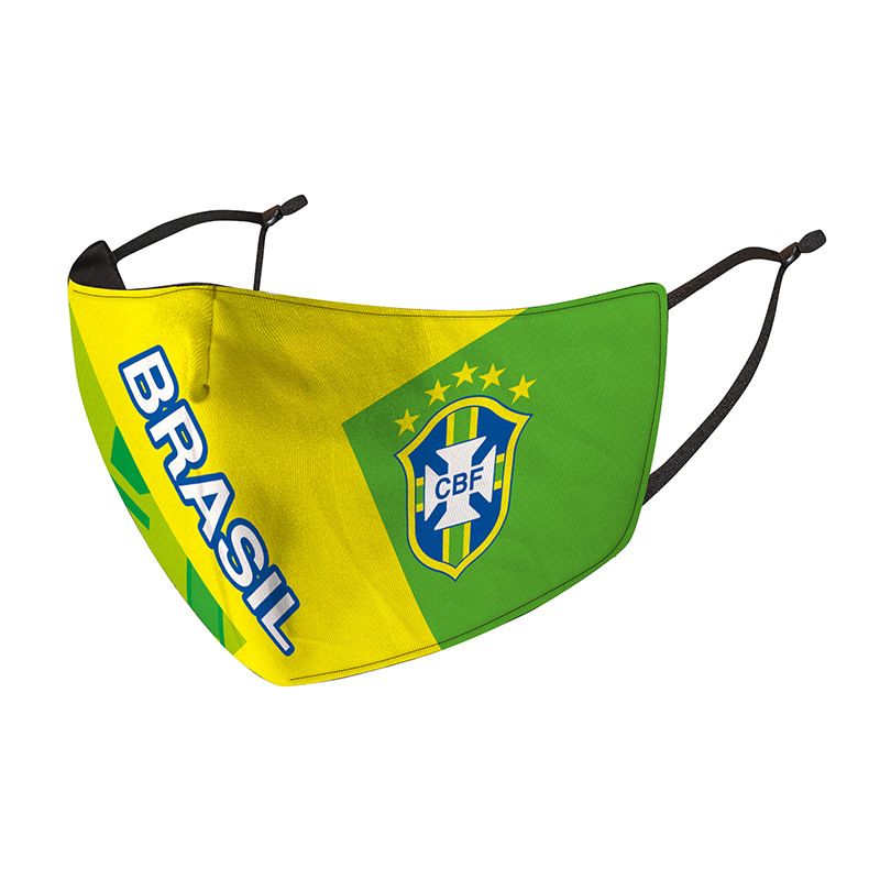 足球世界杯冰丝口罩意大利葡萄牙球迷薄款透气防晒防尘面罩可水洗