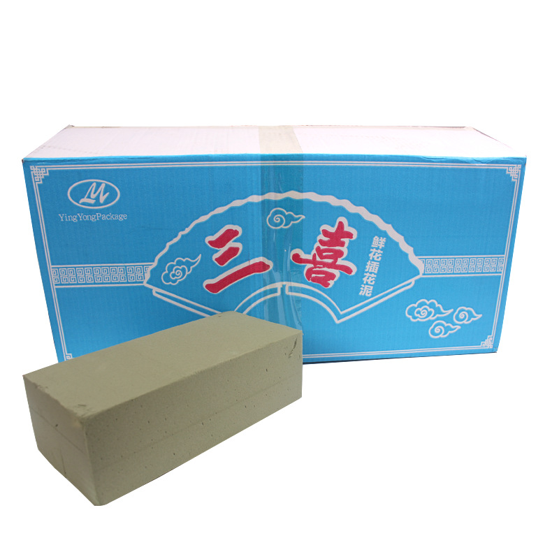 Flor fresca barro flor seca barro 20 yuanes por caja 22,5*10,5*7,5 Arreglo floral barro flor tienda boda suministros fábrica al por mayor