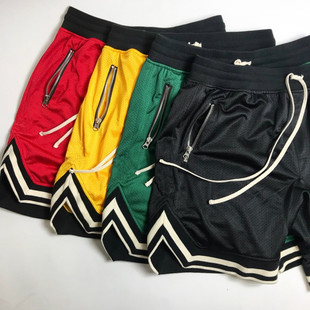 Летние тонкие спортивные баскетбольные шорты для тренировок, дышащие штаны для спортзала, для бега