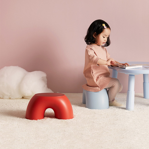 Creative rainbow stool simple circular small bench home round comfortable stool durable non-slip shoe changing stool ins