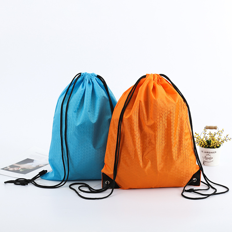 束口袋定 做 涤纶马拉松赛事参赛背包牛津布抽绳袋拉绳袋加印logo