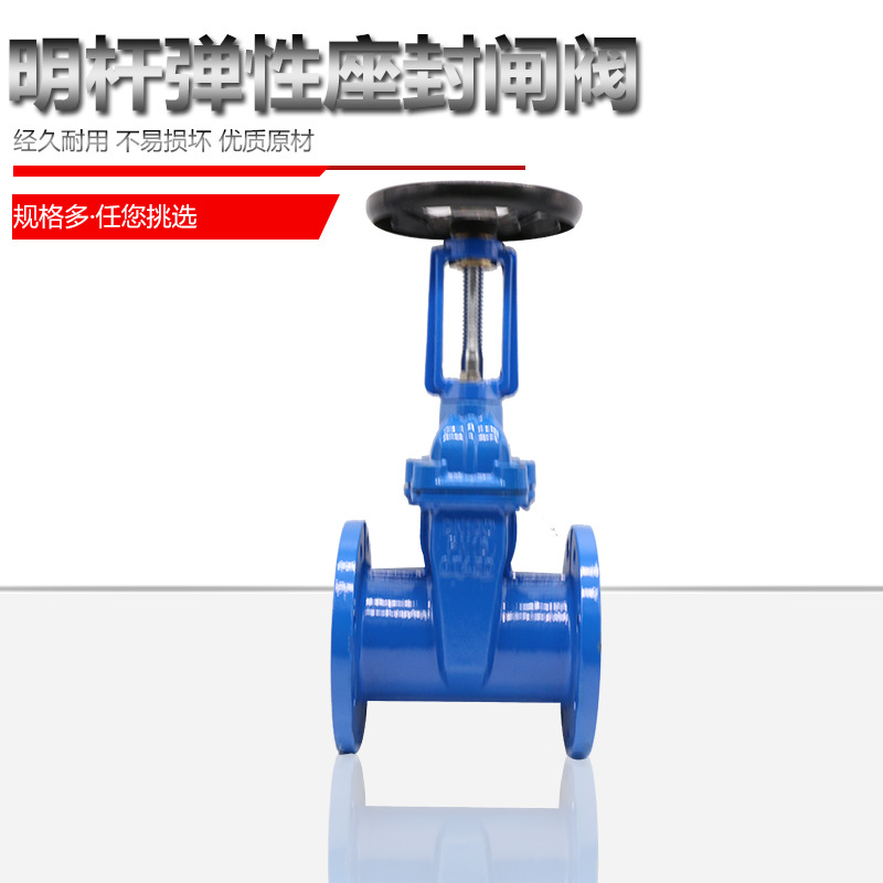 Z41X-16Q明杆弹性座封软密封法兰闸阀DN50/65/80/100/150/200/300