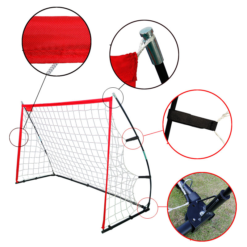 Puerta de fútbol portátil para niños portería de deportes al aire libre entrenamiento infantil plegable amarillo Escuela Primaria estudiante fútbol Net