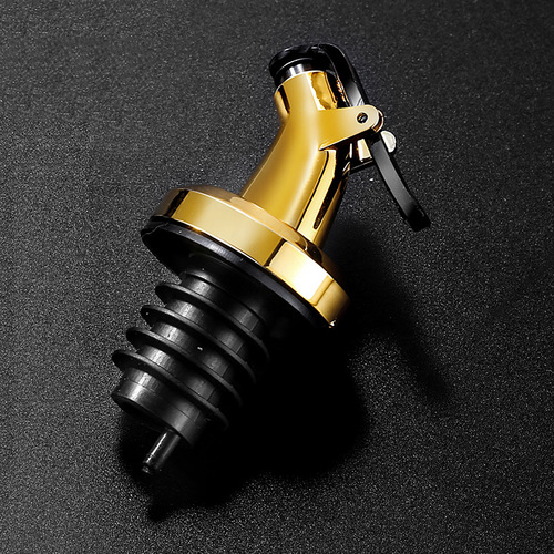 Plastic oil bottle stopper for household kitchen pouring oil, soy sauce nozzle, silicone bottle stopper, oil bottle guide nozzle, gold oil nozzle ceramic
