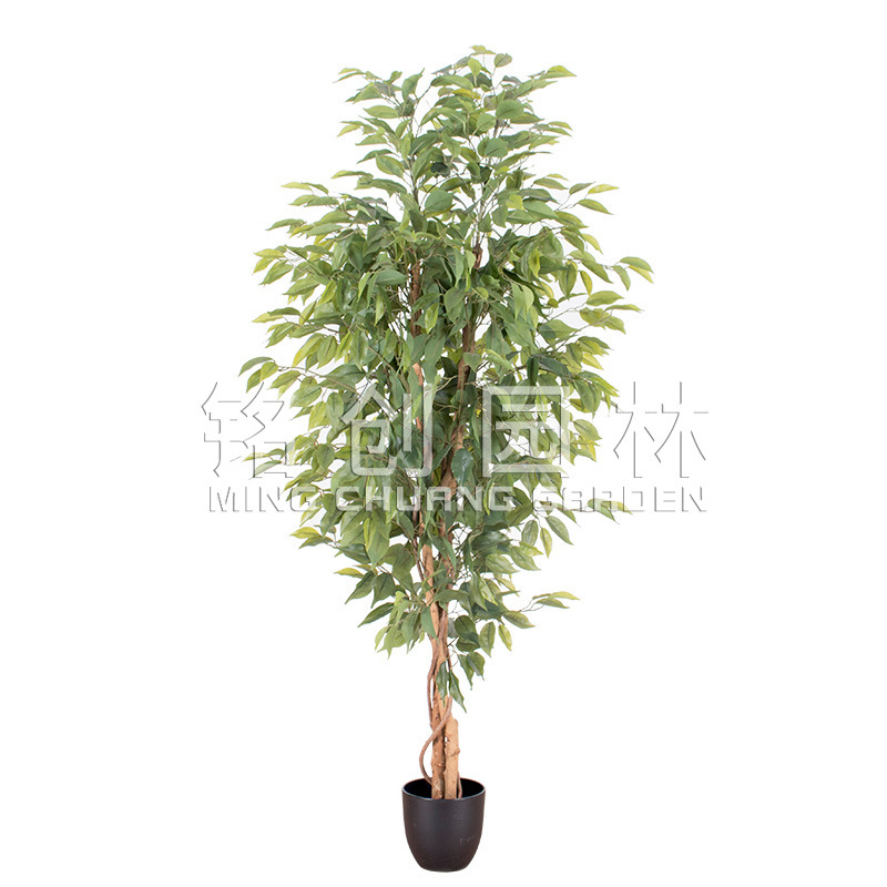 Plantas verdes artificiales, árboles de banyan artificiales en maceta al por mayor, mini árboles de banyan artificiales para decoración, árboles de banyan artificiales, paisaje de plantas artificiales