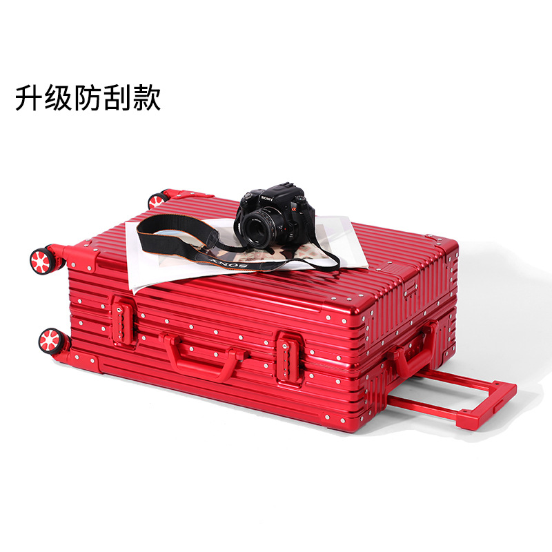 Equipaje de aleación de aluminio-magnesio aleación de aluminio exportación caja de la carretilla transfronteriza marco de aluminio metal Comercio exterior caja de aluminio maleta de viaje