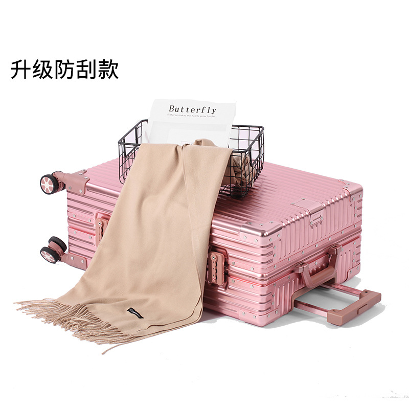 Equipaje de aleación de aluminio-magnesio aleación de aluminio exportación caja de la carretilla transfronteriza marco de aluminio metal Comercio exterior caja de aluminio maleta de viaje