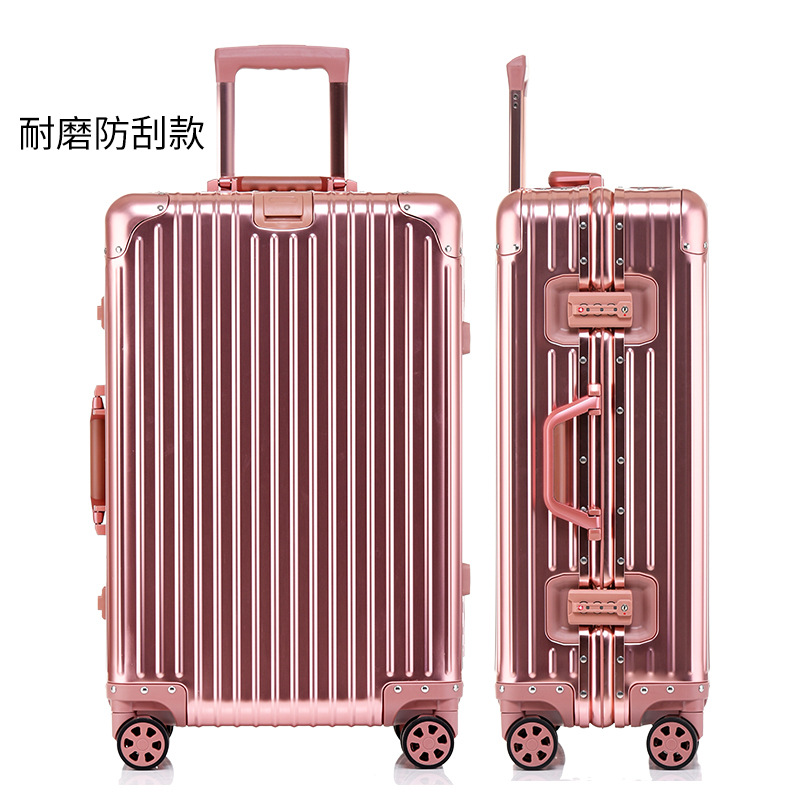 Equipaje de aleación de aluminio-magnesio aleación de aluminio exportación caja de la carretilla transfronteriza marco de aluminio metal Comercio exterior caja de aluminio maleta de viaje