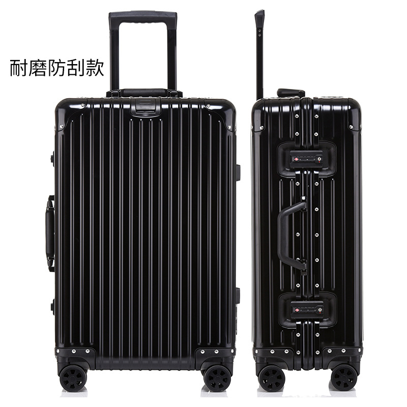 Equipaje de aleación de aluminio-magnesio aleación de aluminio exportación caja de la carretilla transfronteriza marco de aluminio metal Comercio exterior caja de aluminio maleta de viaje