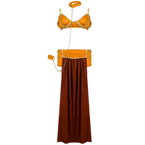 S-3XL women's sexy nightgown cosplay European and American Arab sexy lingerie long skirt Halloween costume