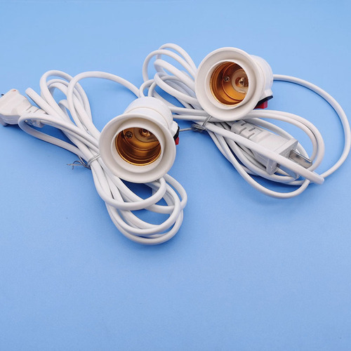 E27 screw socket with switch lamp holder with cord suspended lamp holder with plug 2.5m lamp holder power cord manufacturer wholesale