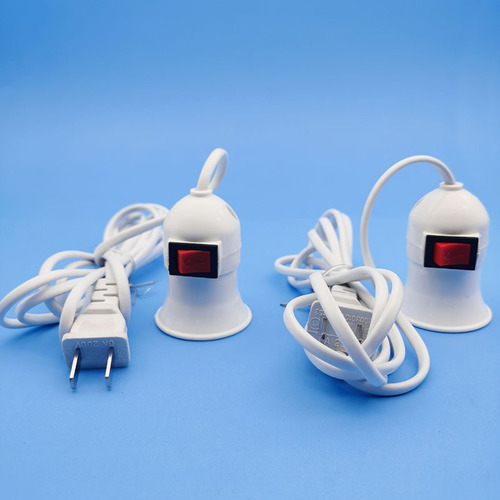 E27 screw socket with switch lamp holder with cord suspended lamp holder with plug 2.5m lamp holder power cord manufacturer wholesale