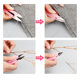 New household DIY stainless steel gauze scissors fishing line scissors safety belt cover hooded line trimming small scissors