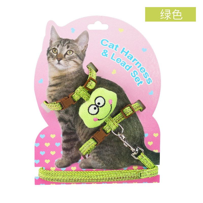 Suministros para mascotas Amazon nuevo gato en forma de I cuerda para caminar anti-rotura cómodo gato tracción ajustable gato cuerda