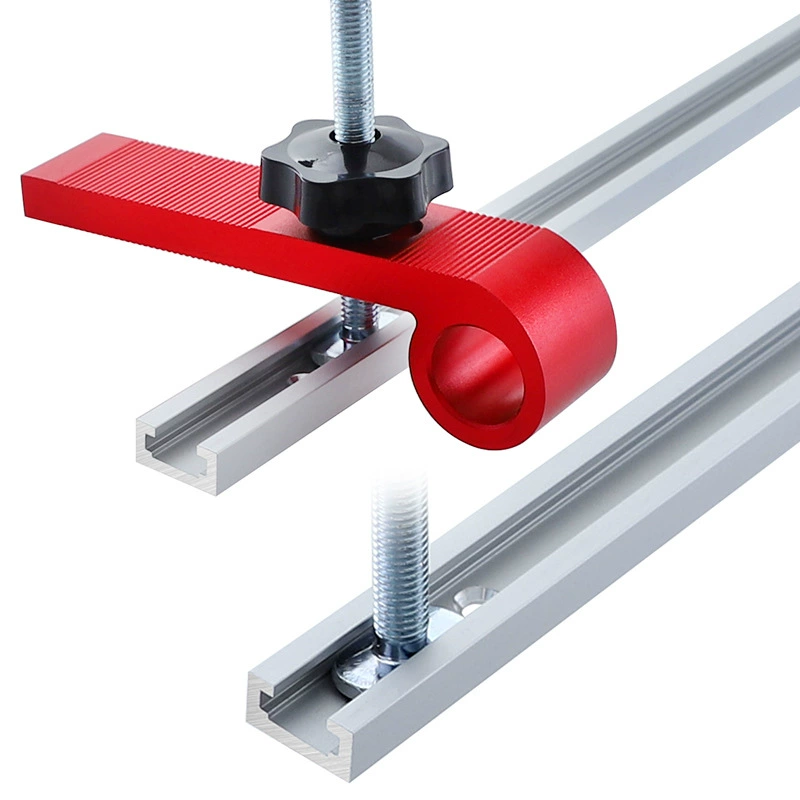 T‑shaped T‑slot sliding stop rail, woodworking limited guide, 300–1220 mm