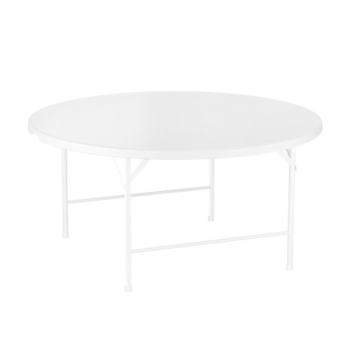 Folding round table household simple dining table round plastic large round desktop table outdoor restaurant table and chairs folding table