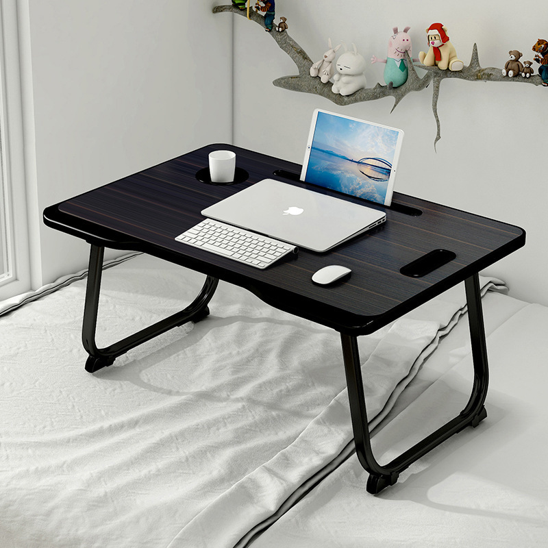 Small Table, Easy to Store, Injection-Molded, Dormitory Student Bedroom Bed Table, Dormitory Folding Computer Lazy Study Desk
