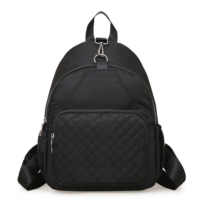 2021 nueva moda simple impermeable mochila de viaje de gran capacidad Mochila casual de nylon de tela Oxford para mujer