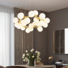 Scandinavian ceiling lamp for living room, glossy creative clothing, lights