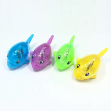 厂家直供海豚卷笔刀手动双孔学生铅笔刀塑料外壳削笔刀学生笔刨