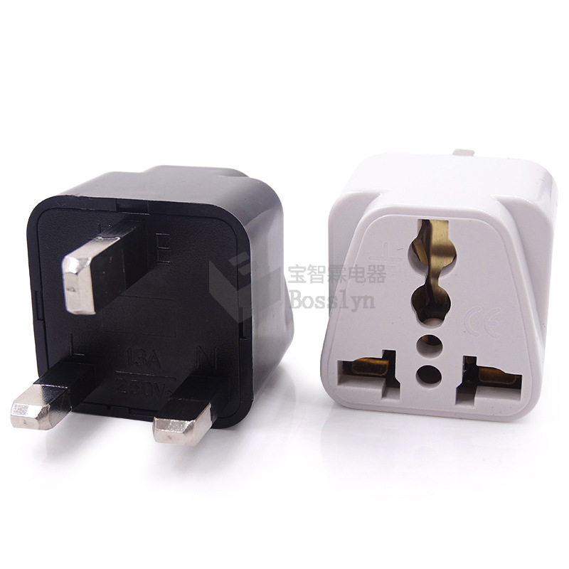 CE认证全铜料英式多功能转换插头13A英规转美规欧规澳规转接头