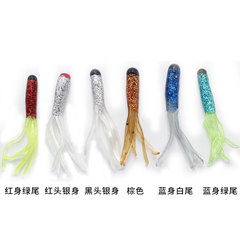 Factory wholesale large quantity lure imitating soft plastic tube fishing fake bait simulation fish bait for all waters
