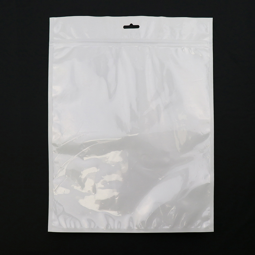 工厂直销服装包装袋拉链袋高度透明无粉易开口防潮防霉包装珠光膜