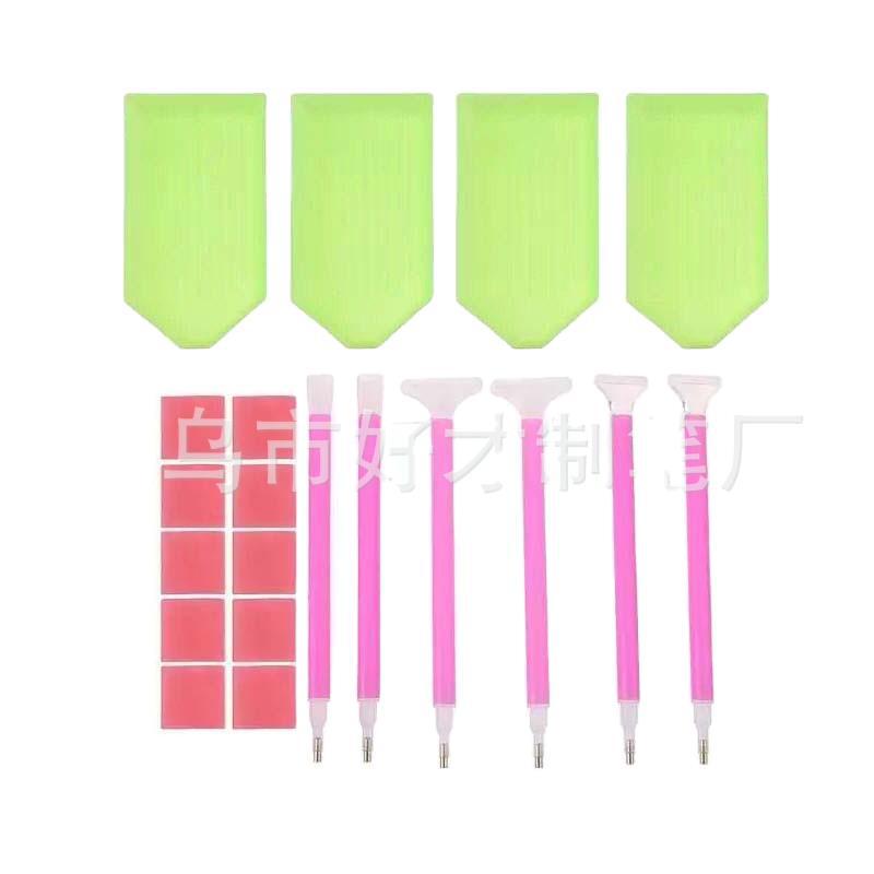 Diamond painting tool point drill pen set diamond painting glue cross stitch point drill tool Foreign Trade Point drill plate