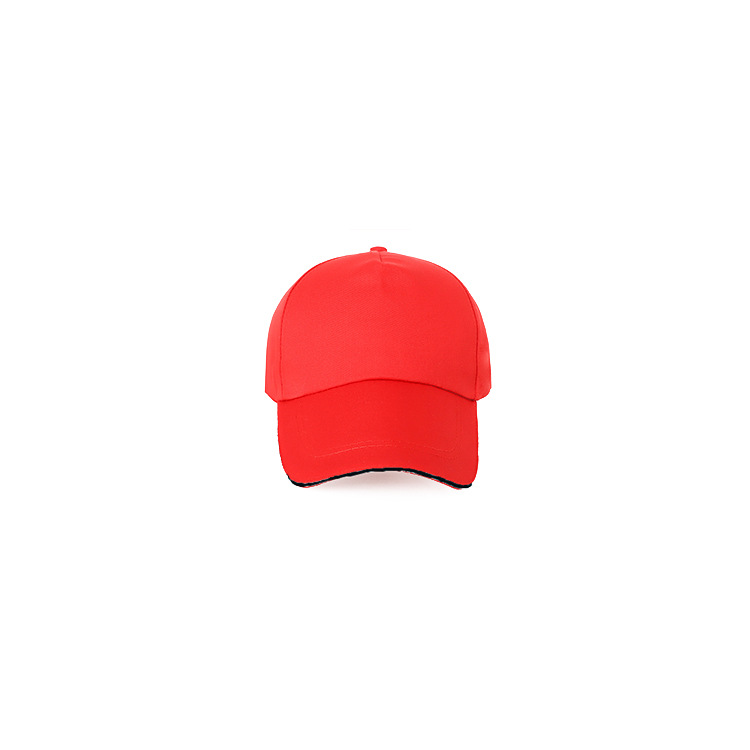 Sombrero voluntario en stock algodón rojo miembro del partido voluntario casquillo bordado impreso logo