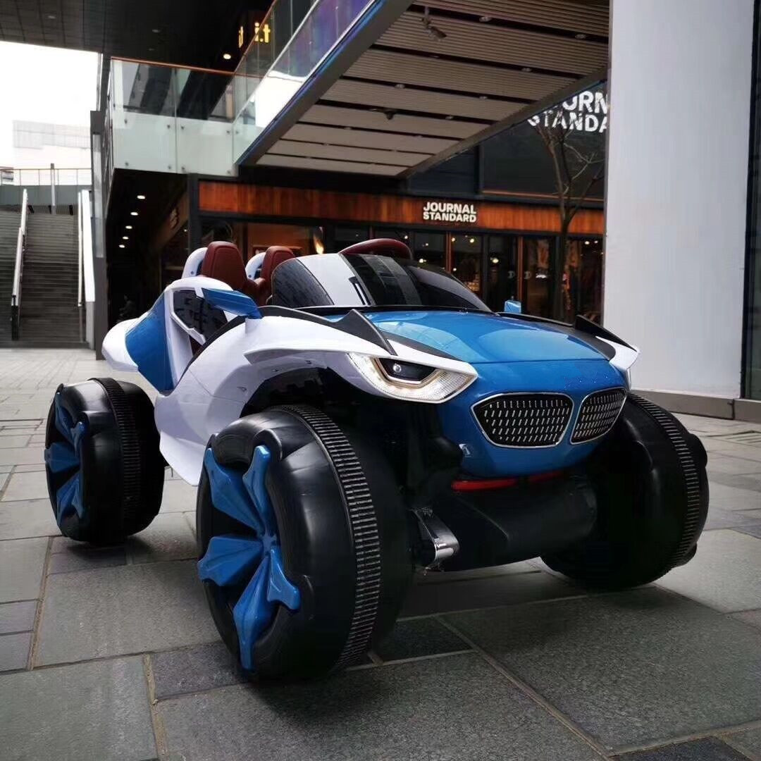 Coche todoterreno eléctrico portátil para niños puede sentarse fresco educación temprana