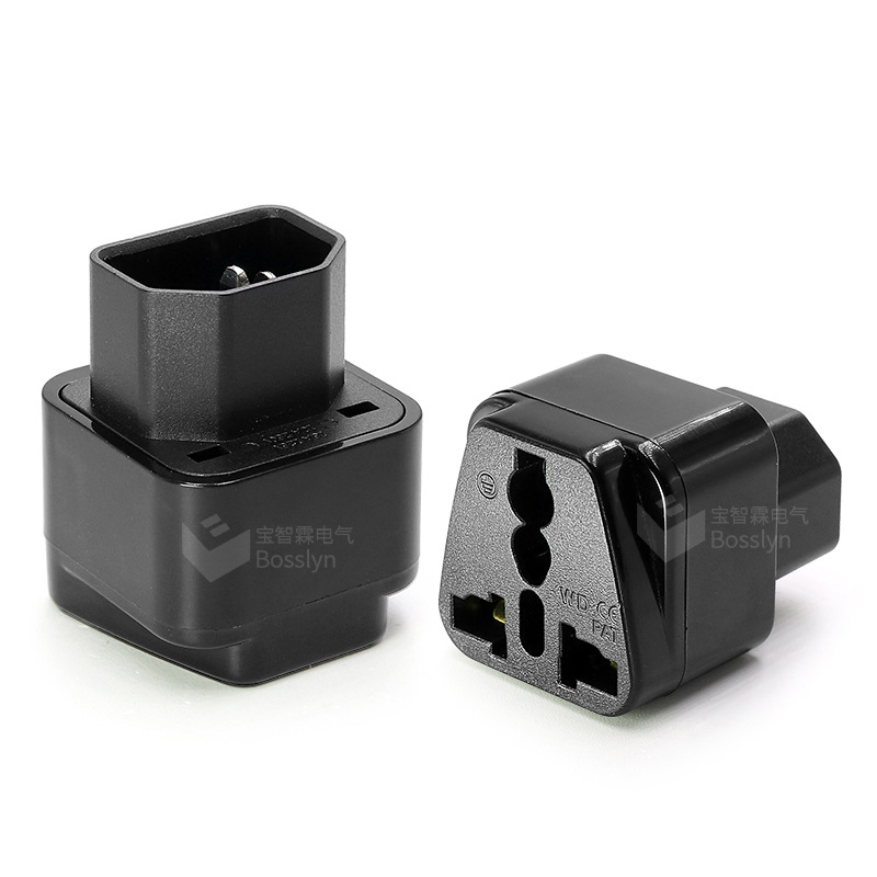 厂家直销PDU/UPS服务器多功能转换插头 C14品字尾转接头
